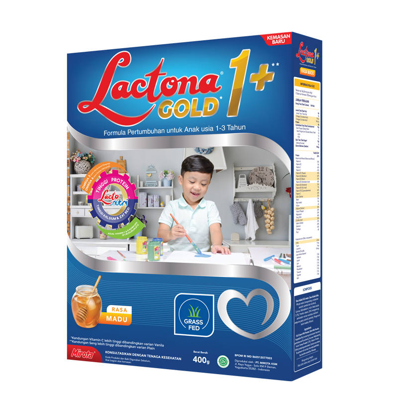 Lactona 1+ Gold, susu untuk anak umur 1-3 tahunumur 1 - 3 tahunld